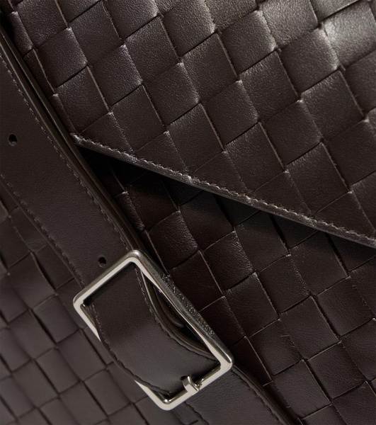 Intrecciato leather duffel bag