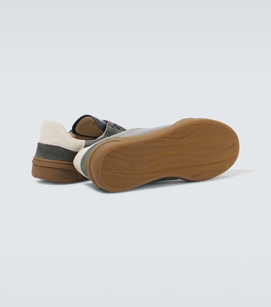 Bars M suede and leather sneakers