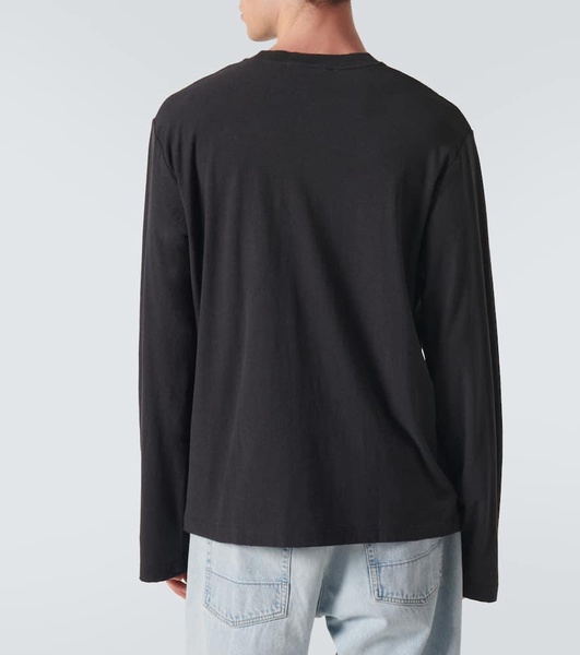 Logo distressed jersey T-shirt