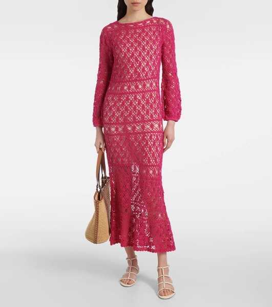 Jennifer cotton crochet maxi dress