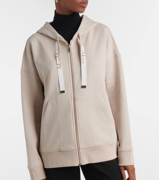 Jour cotton-blend jersey hoodie