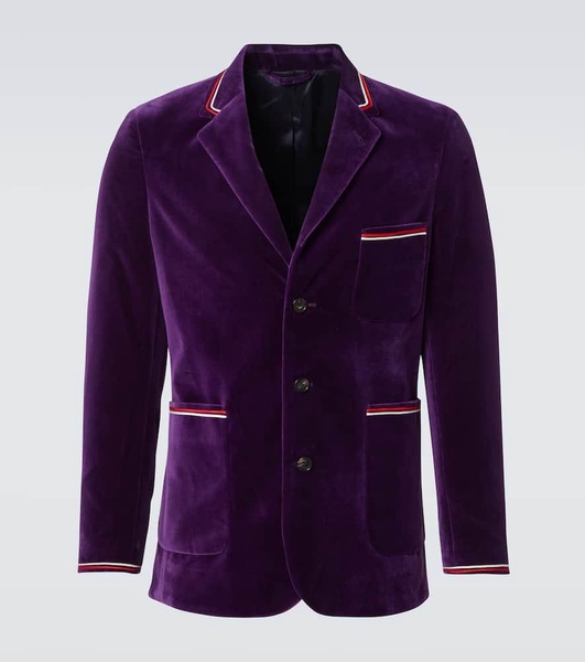Showcase cotton velvet suit jacket