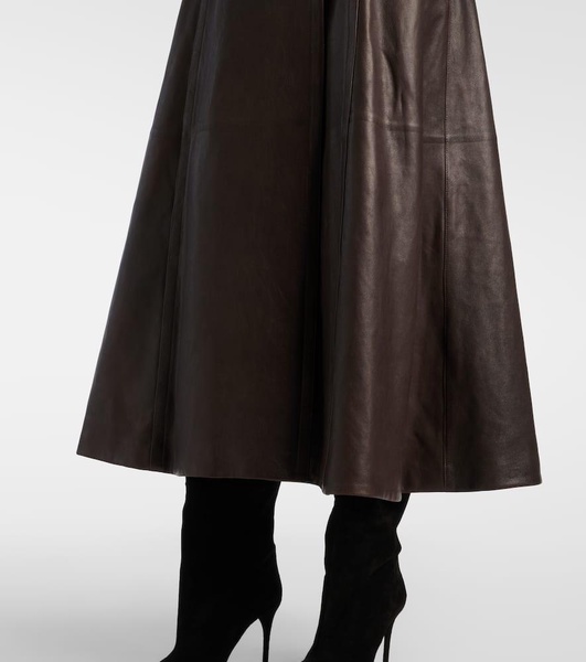 Leather coat
