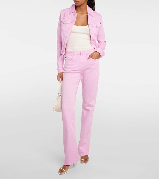 Sophie cotton-blend bootcut pants