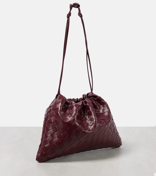 Intrecciato leather pouch