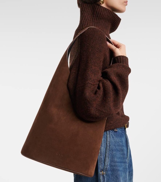 Lune Large suede tote bag