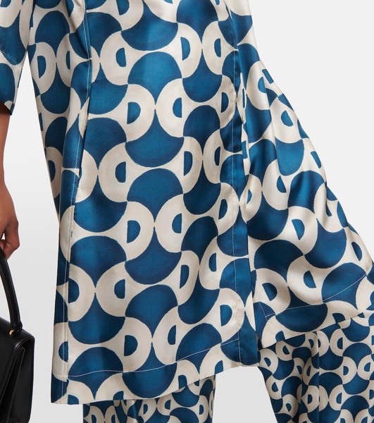 Timek printed silk jacket