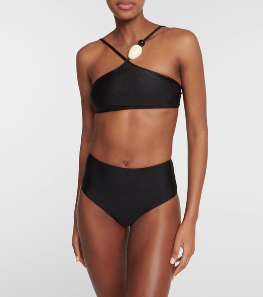 Embellished mid-rise bikini