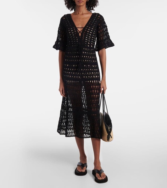 Marissa cotton crochet maxi dress