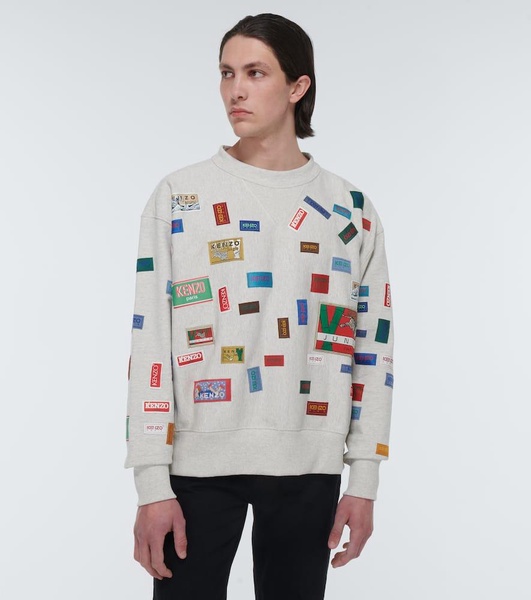 Printed cotton sweatshirt