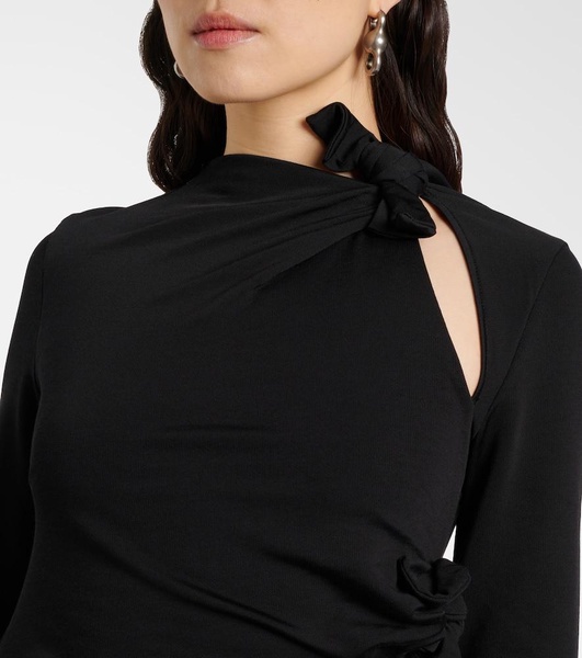 Cutout jersey top