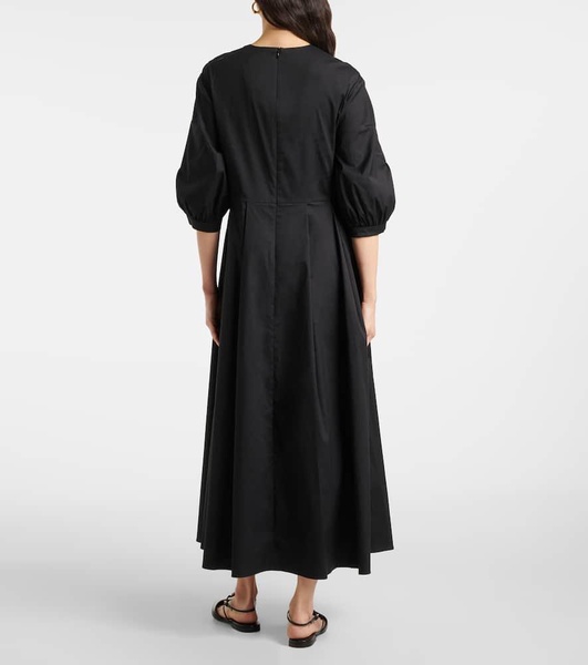 Clea cotton-blend poplin midi dress
