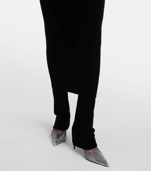 Fluid jersey skirt pants