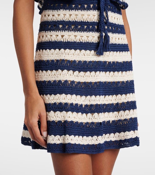 Farrah crochet cotton minidress