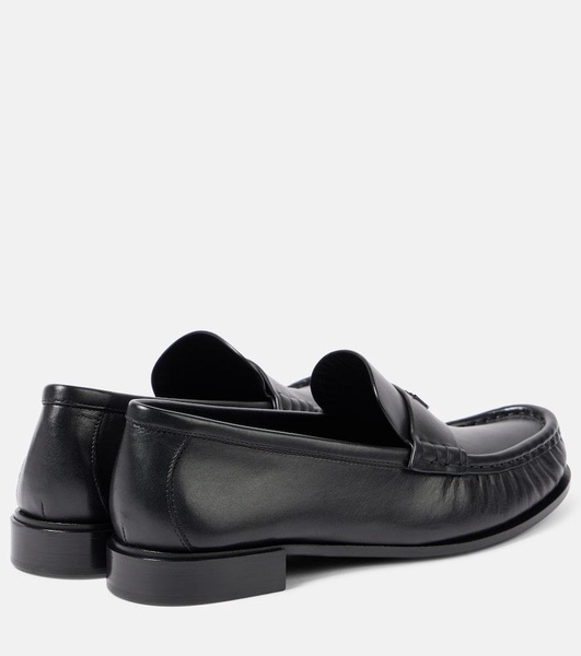 Leather loafers