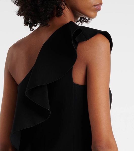 Giacomo ruffled sablé minidress