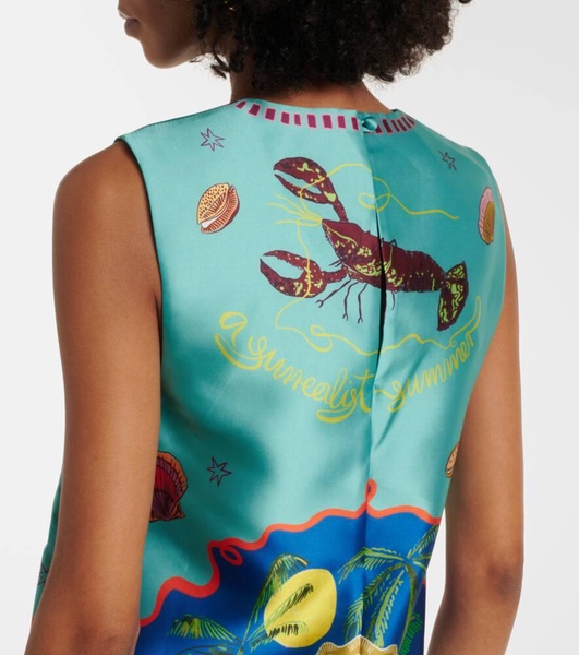 Surrealist Summer printed minidress