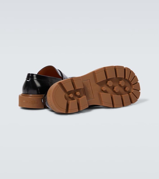 Ivy leather penny loafers