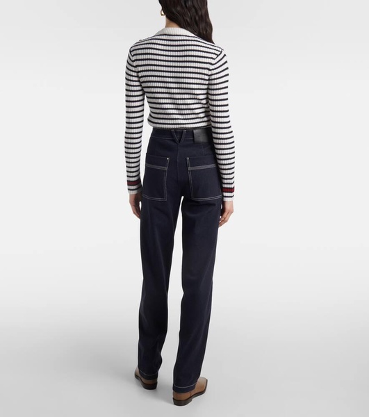 Zibello high-rise straight jeans