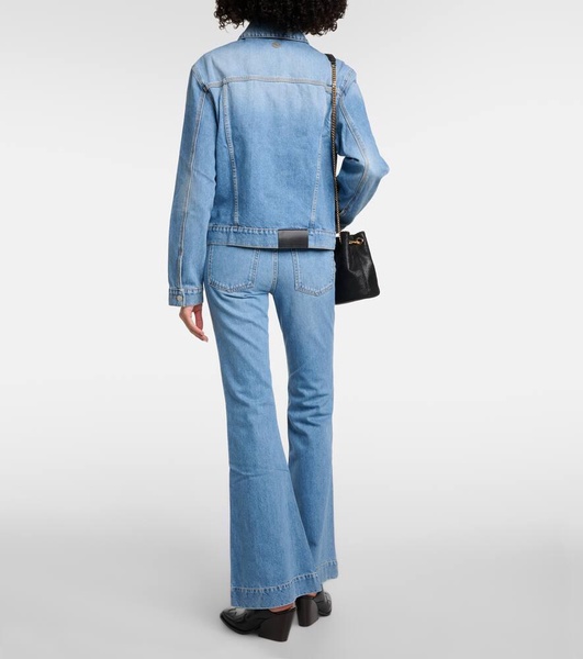 Falabella chain-detail denim jacket