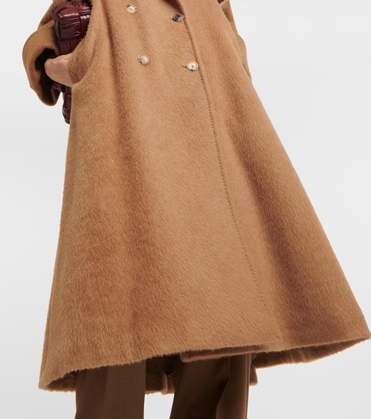 Caronte oversized camel wool coat 