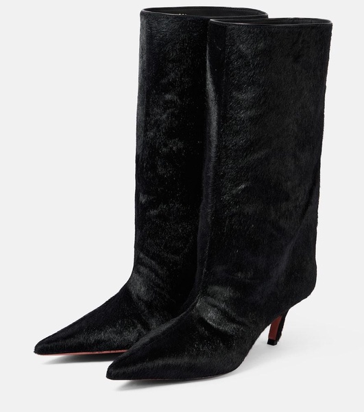 Fiona 60 calf hair knee-high boots