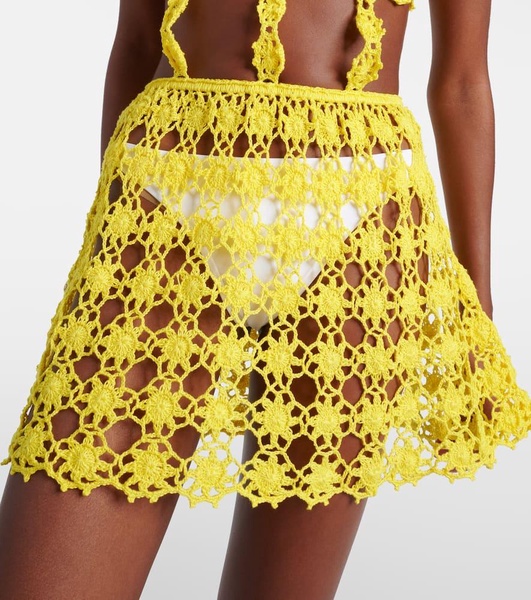 Ibiza crochet cotton minidress