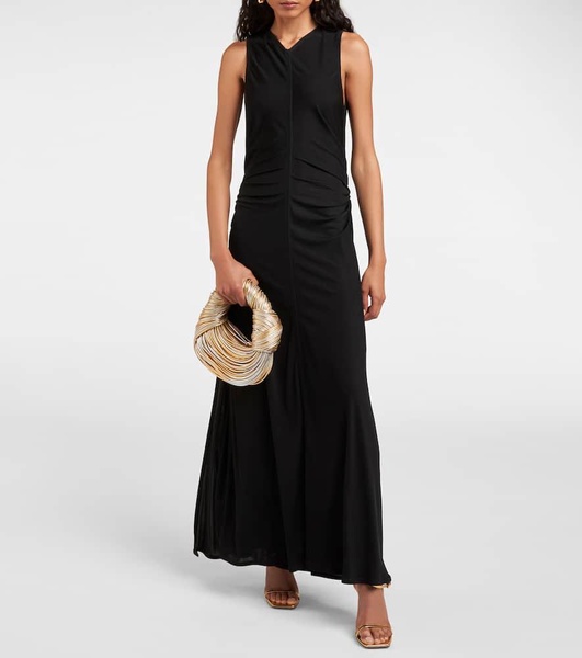 Knot jersey maxi dress