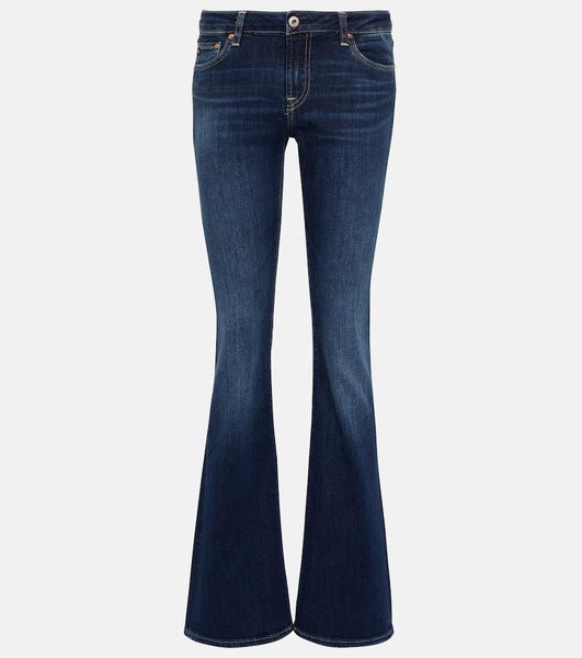 Low-rise bootcut jeans