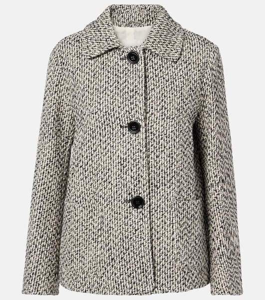 Wool and cotton-blend jacket