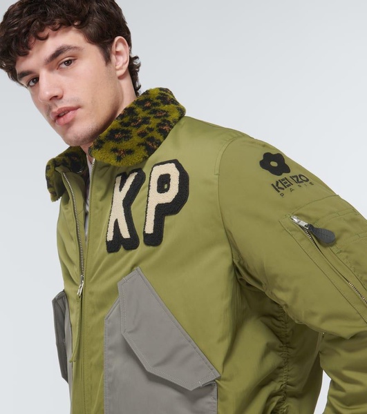 Logo bomber jacket