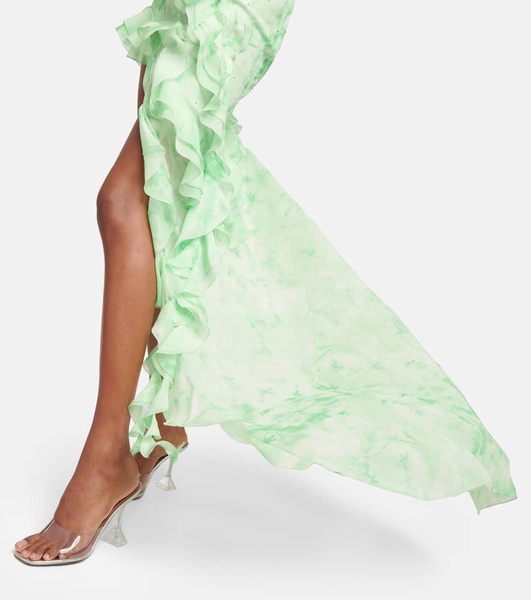 Embellished silk maxi dress
