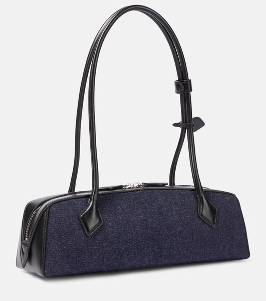 Le Teckel Medium denim shoulder bag