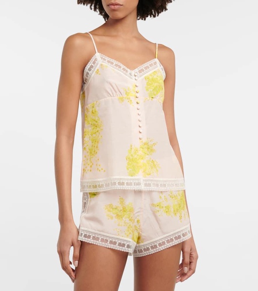Odorante cotton and silk camisole