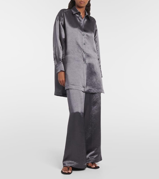 Acanto satin wide-leg pants