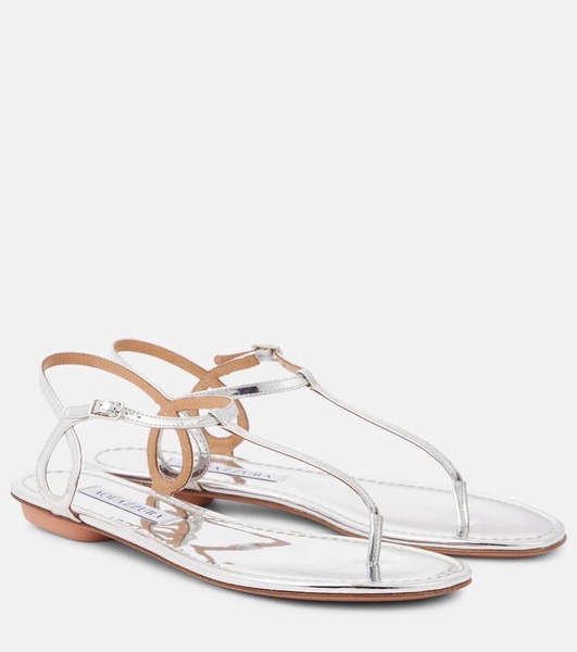 Almost Bare metallic thong sandals