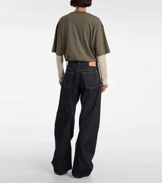 2006F mid-rise barrel-leg jeans