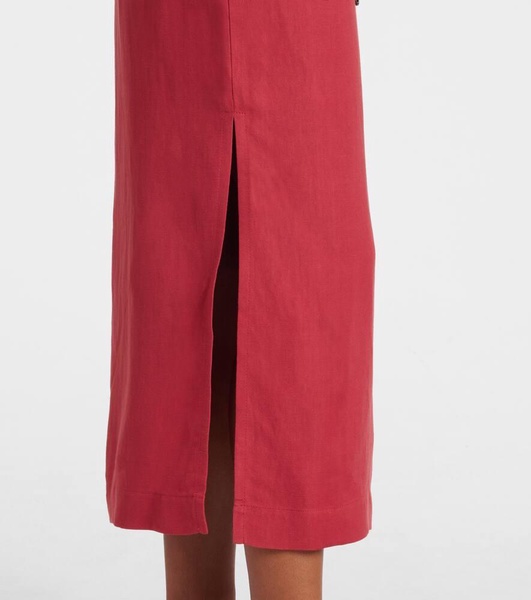 Gathered midi dress