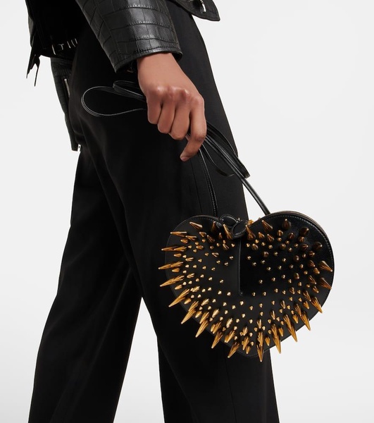 Le Coeur studded leather shoulder bag