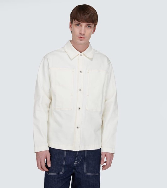 Logo denim shirt