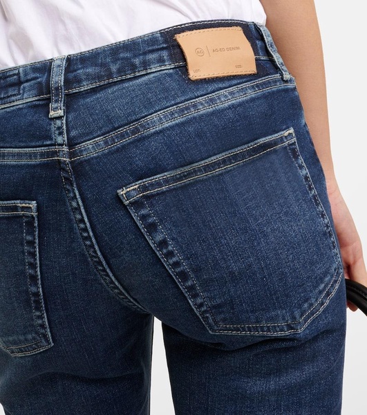 Girlfriend mid-rise slim jeans