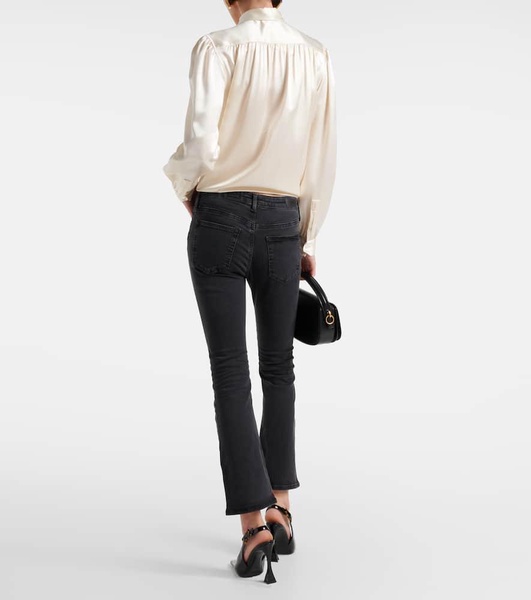 Jodi Crop high-rise flared jeans