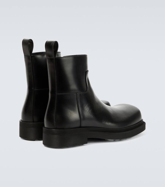 Leather ankle boots