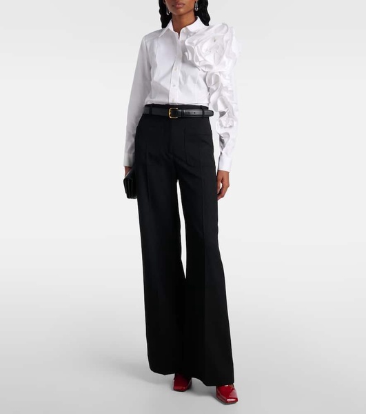 Rosette cotton shirt