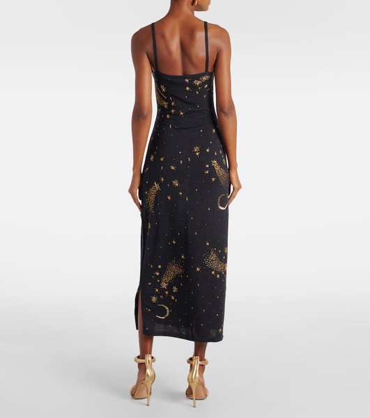 Denise wool and silk gown
