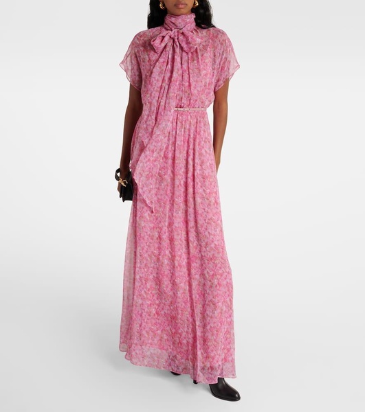Novak silk satin gown