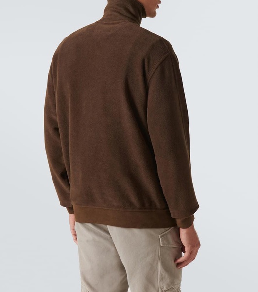 Cotton half-zip sweatshirt