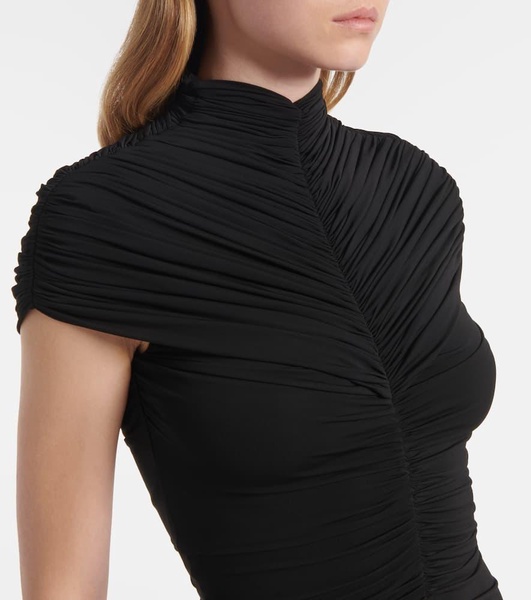 Gathered maxi dress