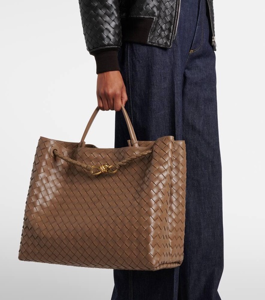 Andiamo Intrecciato Large leather tote bag