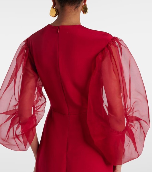 Danielle silk cady midi dress